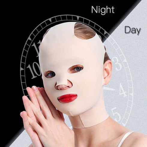 Full Face Carving Mold Beauty Skin Lifting Headgear V Face Mask - ROUTINE FASHION