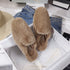 Fur Half Slippers Female Baotou Lazy People Wear Mules Outside - ROUTINE FASHION