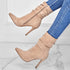 Pointed Toe Stiletto Heel Ankle Boots For Women Side Zipper Shoes - ROUTINE FASHION
