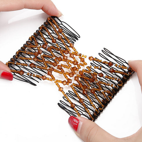 Variety hair comb hair styling wire hair styling beaded magic hair comb styling comb wholesale - ROUTINE FASHION
