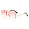 Metal frameless sunglasses women sunglasses - ROUTINE FASHION