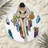 Fringed beach towel round bath towel beach towel - ROUTINE FASHION