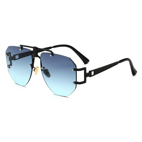 Metal frameless sunglasses women sunglasses - ROUTINE FASHION
