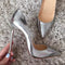 Pumps High Heels Silver Sexy High Heels Shoes for Women Stilettos Fashion Luxury Party Shoes - ROUTINE FASHION
