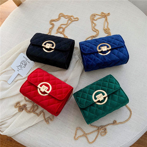 Velvet Mini Crossbody Bags For Women - ROUTINE FASHION