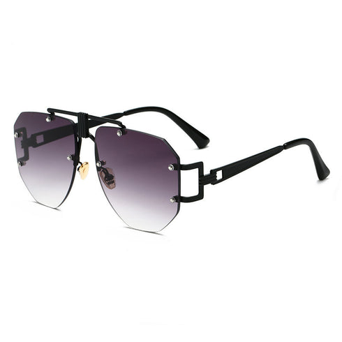 Metal frameless sunglasses women sunglasses - ROUTINE FASHION