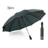 Inverted Umbrella Travel Portable Windproof Folding Umbrella,10Ribs Auto  Close Umbrella,Reflective Stripes For Night Safety - ROUTINE FASHION