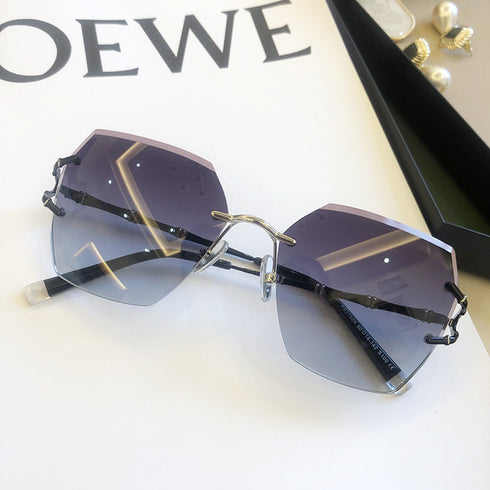 New Rimless Cut Edge Sunglasses For Women - ROUTINE FASHION