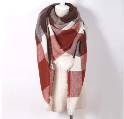 esign Women Triangles Scarf Long Scarves Shawl Autumn Winter - ROUTINE FASHION