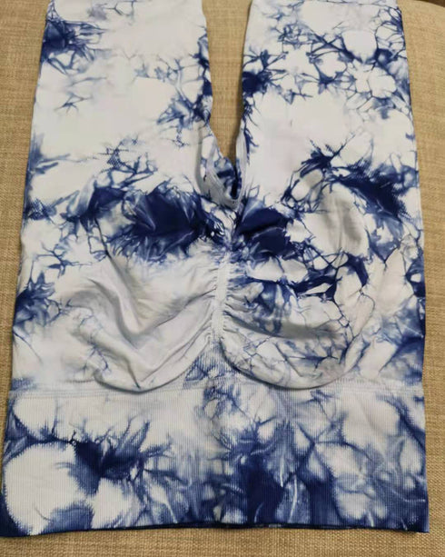 Women's High Waist Tie-Dye Sports Fitness Trousers - ROUTINE FASHION