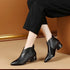 Zip Ankle Boots Plus Size Thick Heel Women's Boots Cotton Boots and Ankle Boots - ROUTINE FASHION