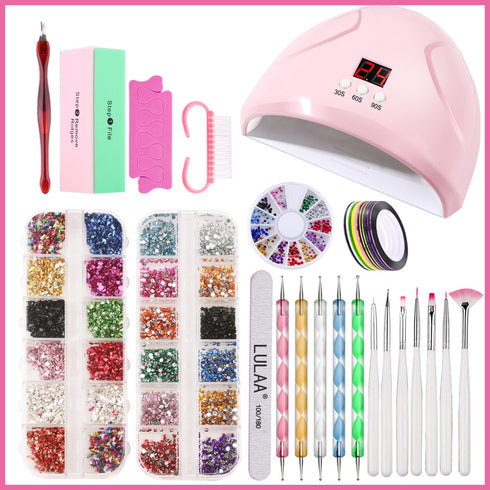 Nail Lamp Nail Art Sticker Drill Tool Set - ROUTINE FASHION