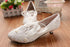 White Large Size Flat Wedding Shoes Bridal Wedding Shoes Bridesmaid Shoes Women - ROUTINE FASHION