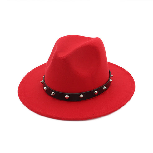 New Style Rivet Accessories Top Hat For Men and Women Woolen Hats - ROUTINE FASHION