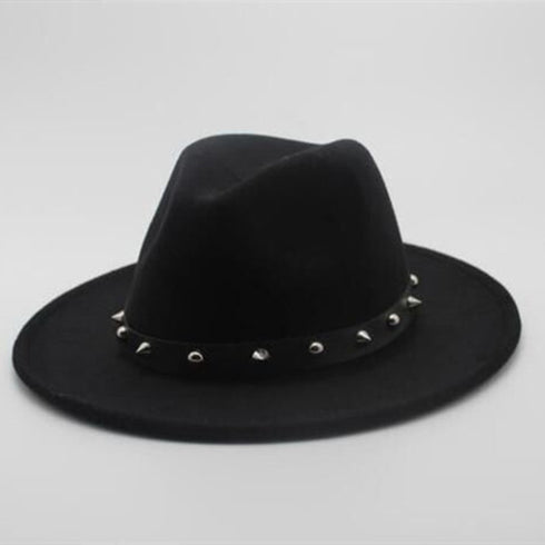 New Style Rivet Accessories Top Hat For Men and Women Woolen Hats - ROUTINE FASHION