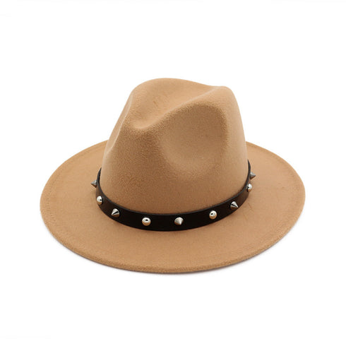 New Style Rivet Accessories Top Hat For Men and Women Woolen Hats - ROUTINE FASHION