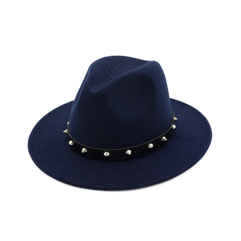 New Style Rivet Accessories Top Hat For Men and Women Woolen Hats - ROUTINE FASHION