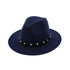 New Style Rivet Accessories Top Hat For Men and Women Woolen Hats - ROUTINE FASHION