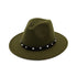 New Style Rivet Accessories Top Hat For Men and Women Woolen Hats - ROUTINE FASHION