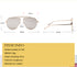 A1166 Polygonal Big Frame Sunglasses, Metal Frame Sunglasses For Women - ROUTINE FASHION