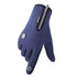 Leather Velvet Gloves Plus Velvet Warm Gloves Touch Screen Non-slip Sports Cycling Gloves - ROUTINE FASHION