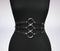 Women Black Leather Waist Belts Sexy Body Harness 3 Layer PU Metal Hoop Patchwork Rivet Belt for Lady - ROUTINE FASHION