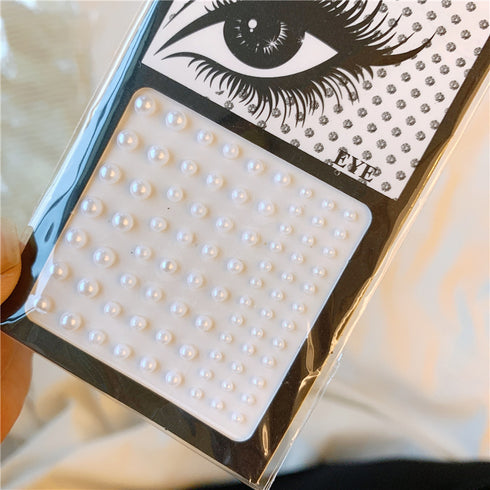 Eye And Face Decoration Patch Makeup Sticker Pearl Veneer Eye Makeup - ROUTINE FASHION