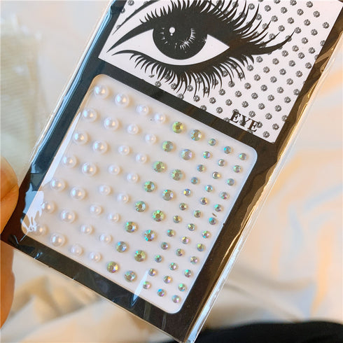 Eye And Face Decoration Patch Makeup Sticker Pearl Veneer Eye Makeup - ROUTINE FASHION