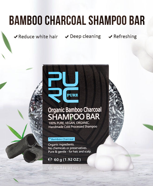 Hand-Extracted Soap Shampoo Bamboo Charcoal Shampoo Soap - ROUTINE FASHION