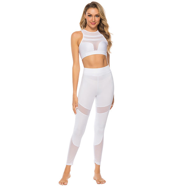 Black Mesh Leggings Women Pant High Waist Legging Fitness - ROUTINE FASHION