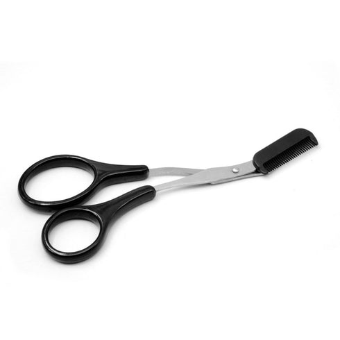 Eyebrow Trimmer Scissor with Comb Facial Hair Removal Grooming Shaping Shaver Cosmetic Makeup Accessories - ROUTINE FASHION