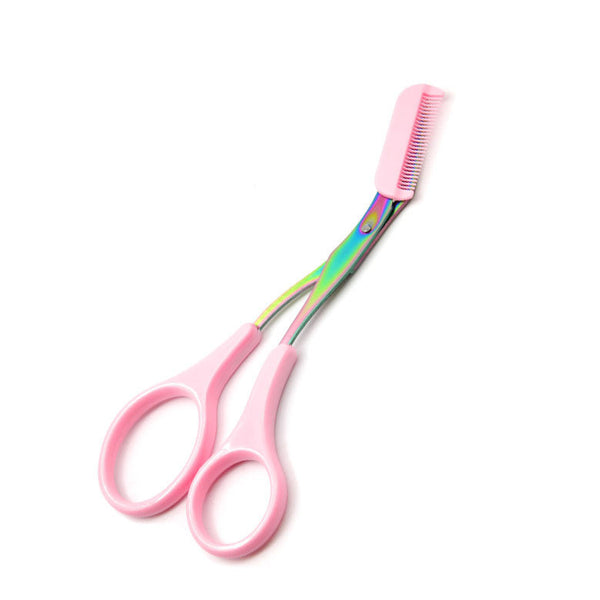 Eyebrow Trimmer Scissor with Comb Facial Hair Removal Grooming Shaping Shaver Cosmetic Makeup Accessories - ROUTINE FASHION
