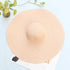 25CM Wide Brim Oversized Beach Hats For Women Large Straw Hat UV Protection - ROUTINE FASHION