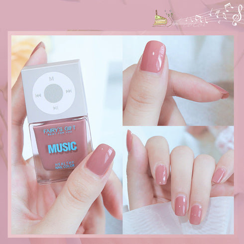 Odorless, Baking-free Nail Polish, Non-peelable Oily Nail Polish, Cherry Color Nail Polish - ROUTINE FASHION