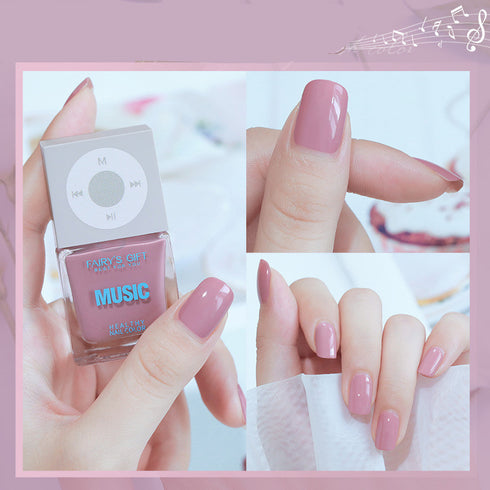 Odorless, Baking-free Nail Polish, Non-peelable Oily Nail Polish, Cherry Color Nail Polish - ROUTINE FASHION