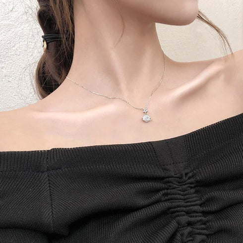 Wedding Planet Pendant Necklace for Women Real - ROUTINE FASHION