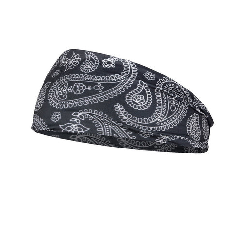 Printed Headband Printed Sports Yoga Fitness Sweat-Absorbent Headband Headband - ROUTINE FASHION