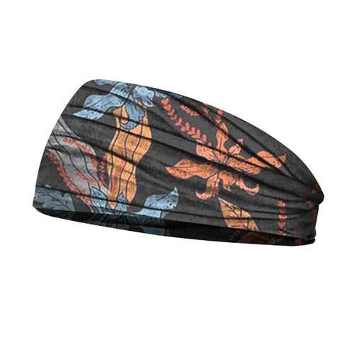 Printed Headband Printed Sports Yoga Fitness Sweat-Absorbent Headband Headband - ROUTINE FASHION