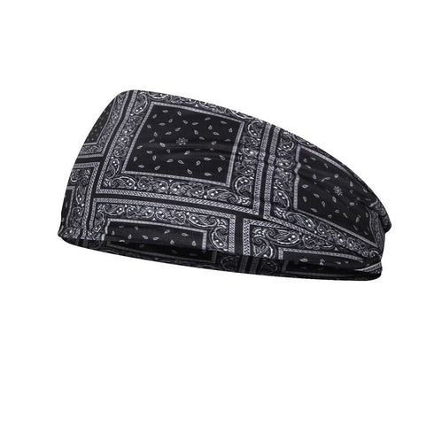 Printed Headband Printed Sports Yoga Fitness Sweat-Absorbent Headband Headband - ROUTINE FASHION