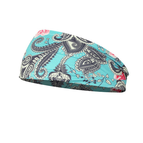 Printed Headband Printed Sports Yoga Fitness Sweat-Absorbent Headband Headband - ROUTINE FASHION