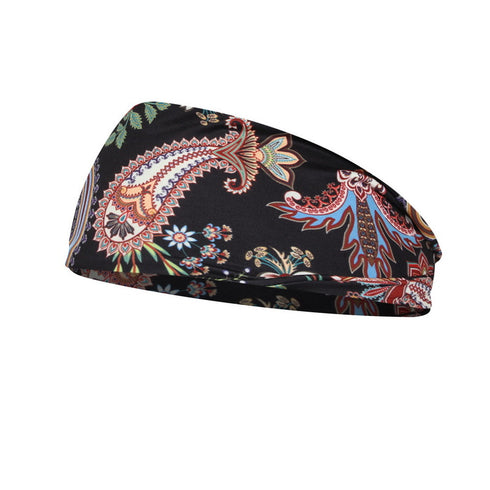 Printed Headband Printed Sports Yoga Fitness Sweat-Absorbent Headband Headband - ROUTINE FASHION