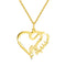 Double Heart Necklace Personalized Necklaces Pendant Gifts Stainless Steel For Women - ROUTINE FASHION