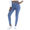 Sports Peach Pants Women's High Waist Zipper Denim Hips Fitness Pants - ROUTINE FASHION