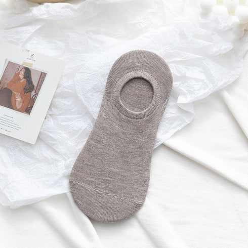 Socks Men And Women Solid Color Boat Socks Spring Invisible Socks Socks Socks Net Red Men'S Socks - ROUTINE FASHION