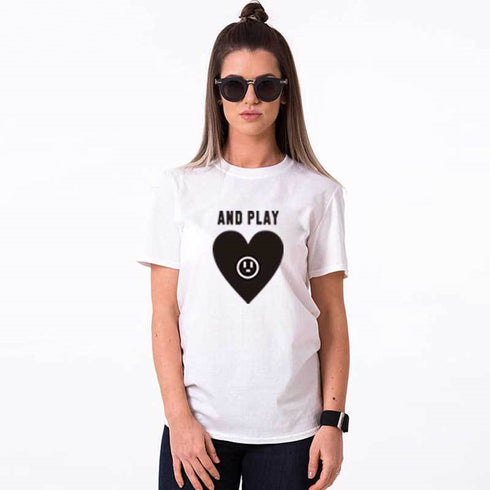 Foreign Trade Couple T-shirt Couple Wear Europe And America INS Valentine's Day Gift - ROUTINE FASHION