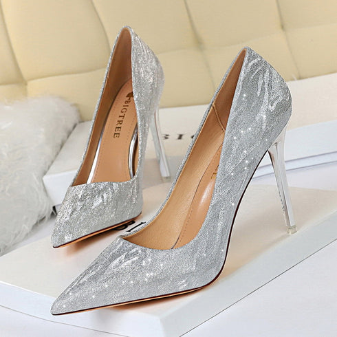 Champagne Main Wedding Bridal Shoes Wedding Shoes - ROUTINE FASHION