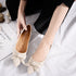 womens flats shoes ballet Leather Pointed toe ballerina - ROUTINE FASHION
