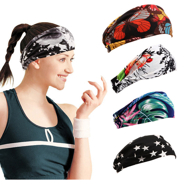 Printed Sports Headband Yoga Headband - ROUTINE FASHION