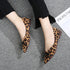 Women flats Shoes Leopard Pattern Slip On ballerina Pointed Toe Suede - ROUTINE FASHION