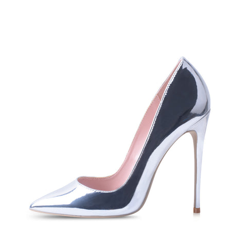 Pumps High Heels Silver Sexy High Heels Shoes for Women Stilettos Fashion Luxury Party Shoes - ROUTINE FASHION